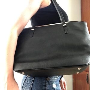 Black Nine West bag with silver detail!